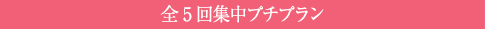 全5回集中プチプラン